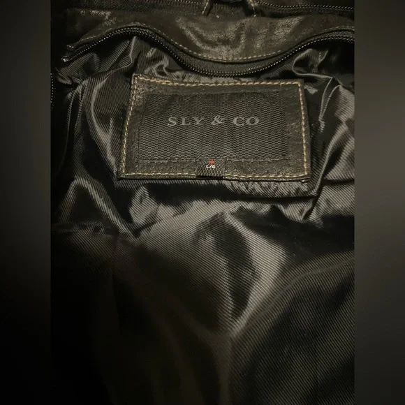 Men’s Sly & Co 100% Genuine Leather Jacket - Picture 4 of 6